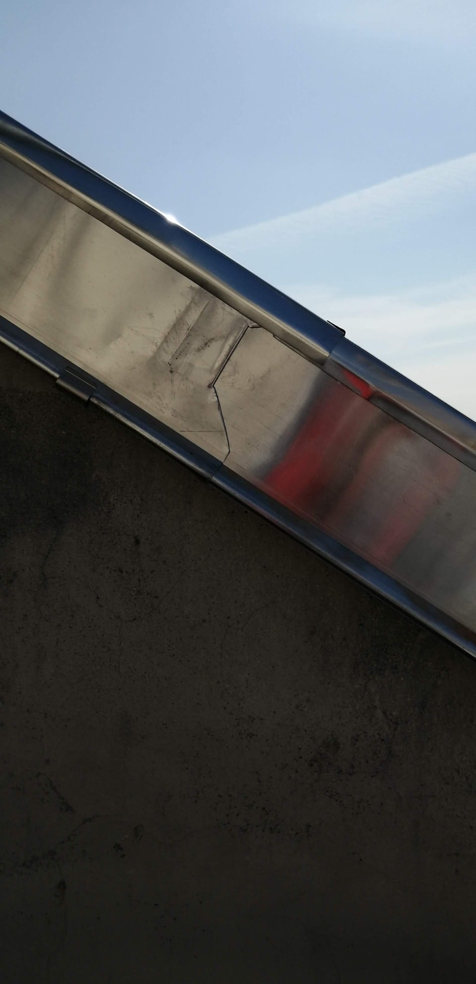Zinguerie inox — finition