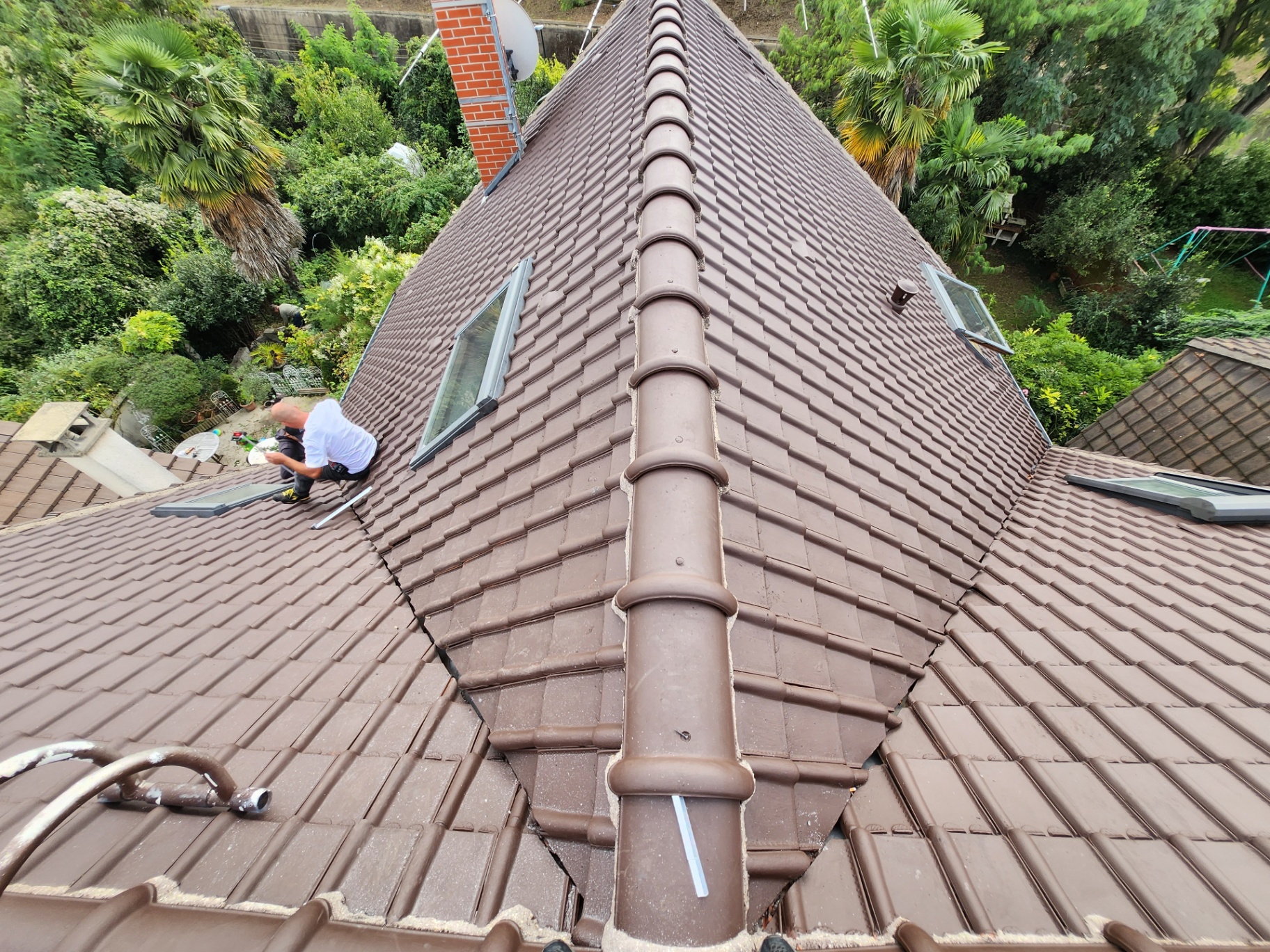 Couverture complète avec Velux