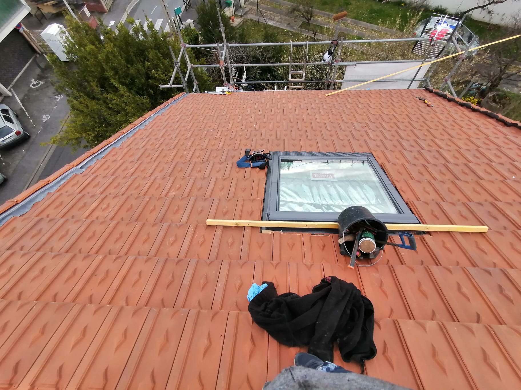 Vue d'ensemble toiture & Velux
